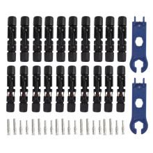 Solar Panel Connector Set 10 Pairs MC4 Quick Plug Weatherproof Durable Design for Solar Panels