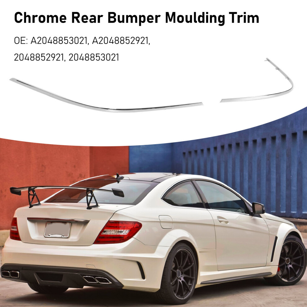 Chrome Bumper Trim For Benz C-Class W205 2012 7055741011269