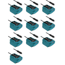 10X for Maikta BL1830 BL1840 BL1850 BL1840B BL1815 18V Li-Ion Battery Cigarette Lighter Plug Charger Vehicle Charger