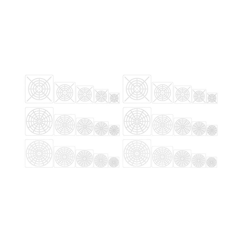 30 Pieces Mandala Dot Painting Tool Stencils Set, Reusable Mandala Stencil Template For Rock Wood Canvas Diy Painting 4711899797297