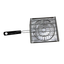 Camping Stovetop Toaster and Portable Grill Rack with Safe Handle for Outdoor Cooking Hiking BBQ