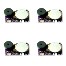 4 Peças Grilo Barulho Criador Prank Barulho Irritante Criador PCB Irritante Bipe Oculto Prank Sons Intervalos Ruído Roxo