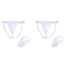 2X Copo Protetor de Virilha Masculino, Boxe Kickboxing Muay Protetor de Virilha, Ventilado Ajustável, Treinamento de Luta de Karatê L