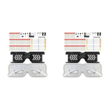 2X Light Glasses Soldering Practice Kit Sound Activated LED Eyeglasses DIY Electronics Kit for Learning Project B