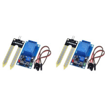 2X Module de Commande de Relais de Capteur D'Humidité Du   5 V, Arrosage Automatique de L'Interrupteur de Démarrage D'Humidité
