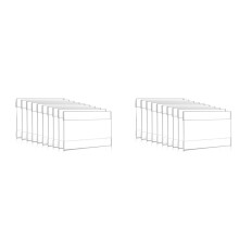 4 X 6 Inch Acrylic Sign Holder Wall Mount,Clear Wall Frame with Double Sided Adhesive Tape for Office, Home 20Pack