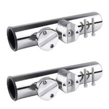 2X Marine Hardware Stainless Steel Fishing Rod Holder Rack Support for Rail 26-32Mm Boat Accessories