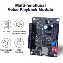 2X 30W MP3 Voice Playback Module DY-L30T 9 Trigger Music Player Power Amplifier Board TF Card 32G Max WAV 12V 24V A