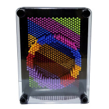2X 3D Nadel Kunst Shoumo Buntes Nadel Kind Gesicht Bekommen Model Dreidimensionaler Klon Nadel Kunst Spielzeug Lustiges Spiel, Schwarz S