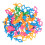 100PCS Colorful Silicone Bobbin Holder Clips for Sewing Thread, Tangle Adjustable Grip, Reusable Organizer 1