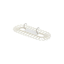 Foldable Clothes Drying Rack with 32 Clips, White Hanging Sock and Underwear Organizer for Laundry