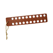 Wood Embroidery Floss Organizer with Hanging Strap, Tangle Thread Holder for Tabletop, 11.02x2.36 Inch