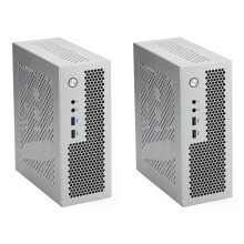 2X A09 HTPC Computer Case  ITX Gaming PC Chassis Desktop Chassis USB3.0 Computer Case Home Computer Case Silver