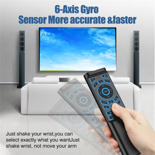 Remote Control Air Mouse 7 Color Backlit  Keyboard Dual Mode 2.4G  Wireless Control for  TV Box PC 2
