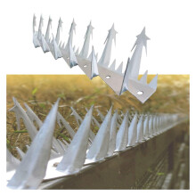Stainless Steel Bird Spikes and Anti Climb Security Spikes for Outdoor Walls and Fences 125x10cm
