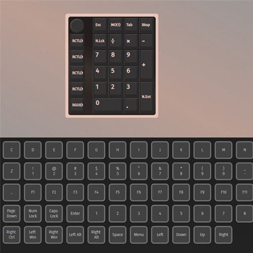 GMK26  Mechanical Keyboard 5.0/2.4ghz/Wired Hot Swappable Numpad Programmable for Win/ Support QMK/VIA Black