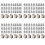 P80 Plasma Electrode Tip Nozzle 1.5 100Amp Plasma Cutting Torch Consumables Accessory 140Pcs 1