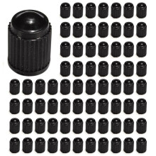 500 Pcs Plastic Valve Caps Tire Cap Valve Cover for Car Motorcycle Black