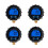 4X DäCktrycksmäTare Digital DäCktestare Display Lufttrycksmanometer SnabbkopplingskopplingsgäNga 1/4 1