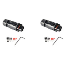 2X Solar PV Connector Plug Waterproof IP68 4000V 40A for Solar PV System Panel Parallel Protection Kit LY01-Male