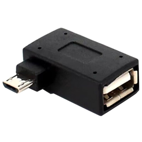 10 Adattatori Micro-USB OTG per TV,  Classic e  con Alimentatore (Design Angolato) B