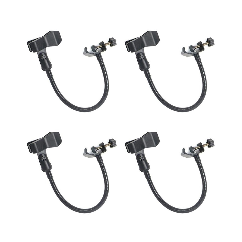 4X Flexible Gooseneck Microphone Stand With Desk Clamp For Radio Broadcasting Studio, Live Broadcast Equipment 4711257380116