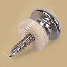 20PCS Wool Copper Guitar Strap Lock Locking Pegs Pins Mushroom Shape End Button for Acoustic Classical Electric Bass