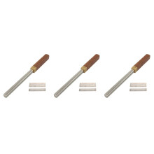 3X Lime de Couronnement de de Guitare, Lime de Bord de , Outil Arrondi D'ExtréMité de , Fente et Lime à Trois Rayons, Outils de