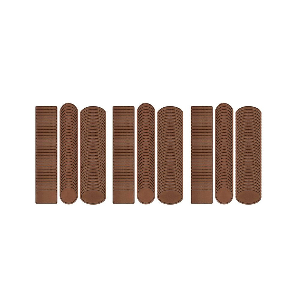 270 Pcs Leatherette Blank Hat Patches Iron Leatherette Patch Rustic Faux Leather Patches For Jacket Backpack 6032101709692