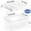 17QT Clear Plastic Storage Box with Lid and Handle, Stackable Organizer with Removable Tray for Crafts, Tools and Beads 2