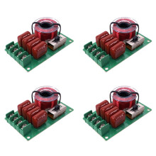 4X Frekvensdelare Hi-Fi-Ljud TREBLE BASS-HöGtalare Frequency Divider Stereo Crossover-Filter för 2-16 Ohm HöGtalare