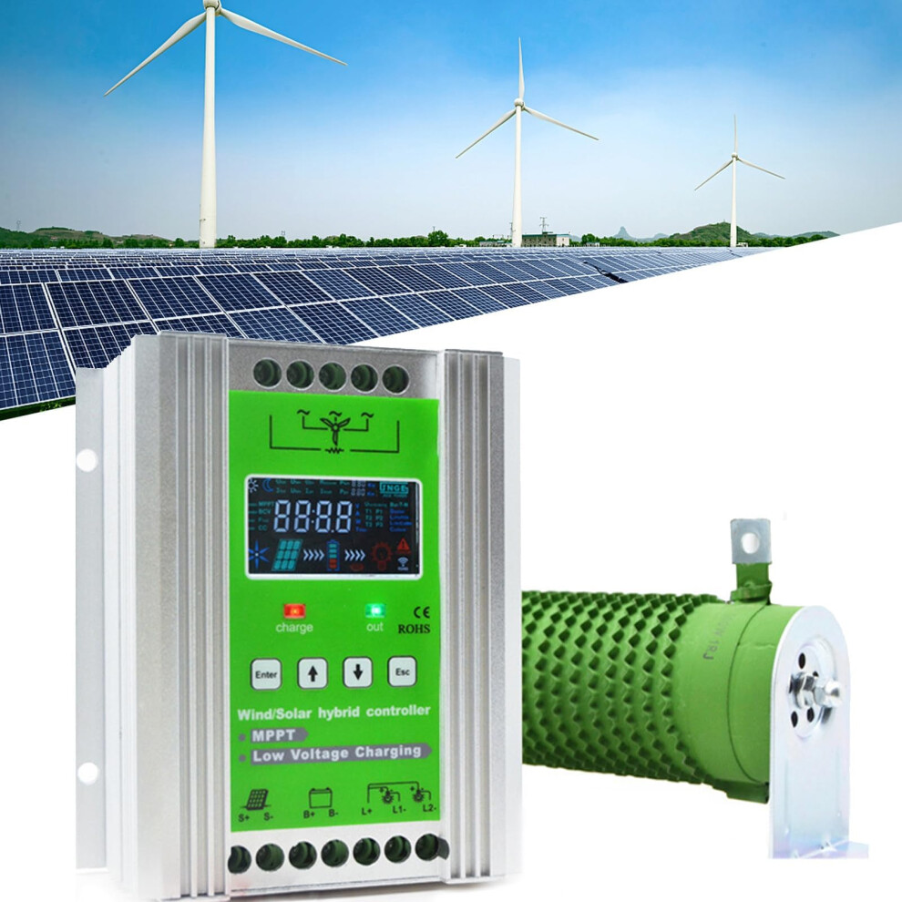Wind Solar Hybrid Mppt Charge Controller 12V 24V With Wind Boost And Dump Load For Off Grid 9455672329163