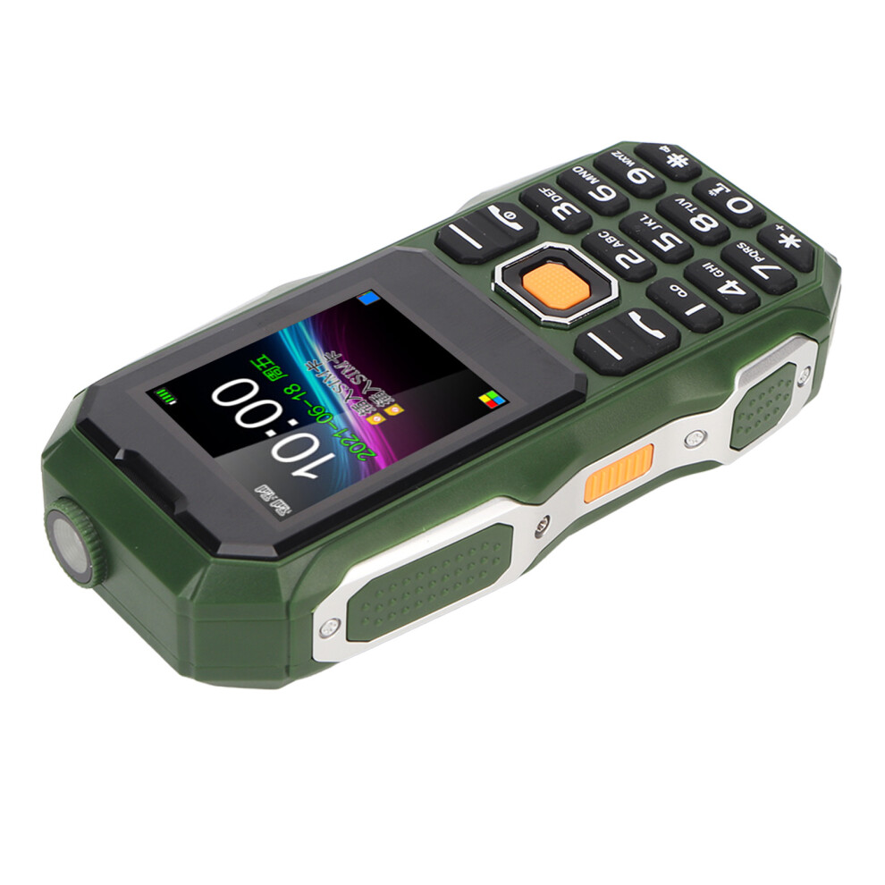 W2021 1.8 Inch Senior Cell Phone 5800Mah Army With Large Horn Green 8091389724535