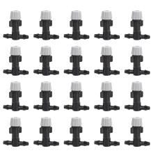 20Pcs Adjustable Misting Sprinkler Head Tee Joint Nozzle for Garden Irrigation and Plant Watering