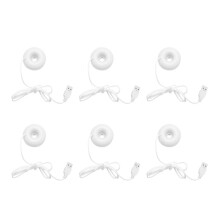 6X White Donut Humidifier USB Office Desktop Humidifier Portable Air Purifier White