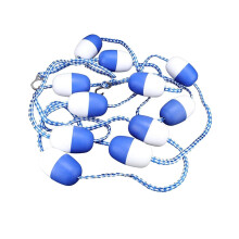 5M Floating Pool Divider Rope with Hooks for Swimming Pool Safety and Visible Lane Separation