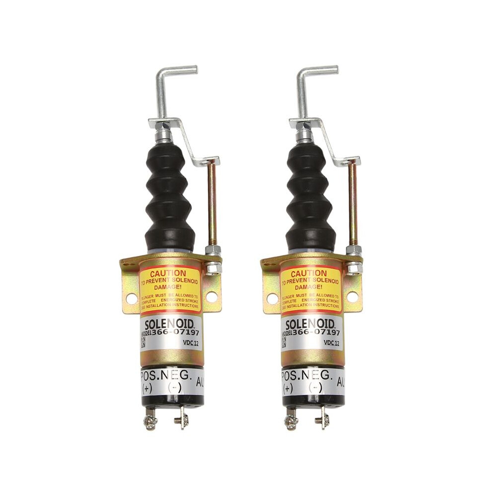 2X 1502-12C7u2b2s1 Sa-3405T 366-07197 2 Pins 12V Stop Solenoid Valve-Sinocmp Cut Off Solenoid 4712838075643