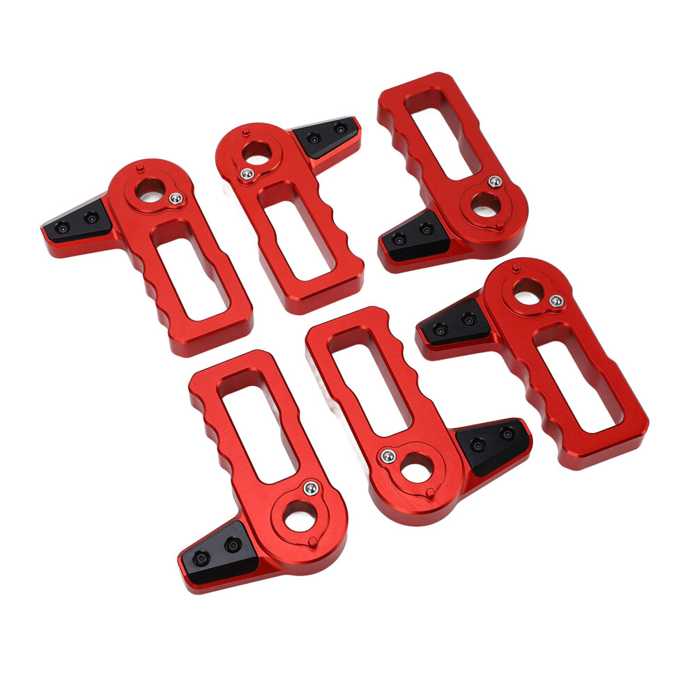 Roof Latch Handles Set Jl Jlu Gladiator Red 7055741005756