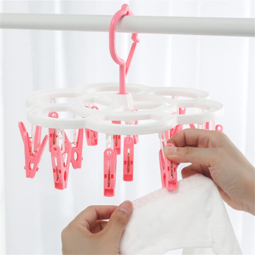 Folding Drying Rack for Socks, Compact Foldable Plastic Black Laundry Organizer 2