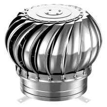 Roof Ventilator 304 Stainless Steel Turbine Exhaust Cap for Attic Airflow, Energy Saving, Low Noise