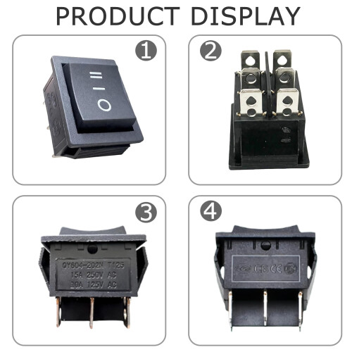 Generator Starter Switch with Automatic Reset, 3Position 6Pin for Predator 7000/8750 Watt Models 2