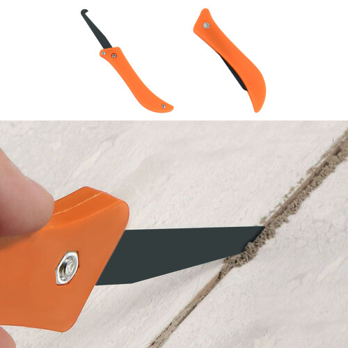 (Hook knife) Foldable Tile Grout Cleaner Tool 1