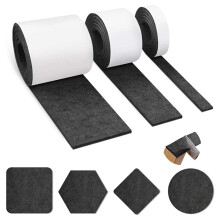 (Gold) 3 Roll Self-Adhesive Furniture Felt Pads, 5mm Thick