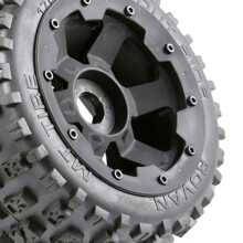 4X Tyres and Wheel Hub Set for 1/5 Hpi Baja 5B Rc Car Parts- Rear 170X80