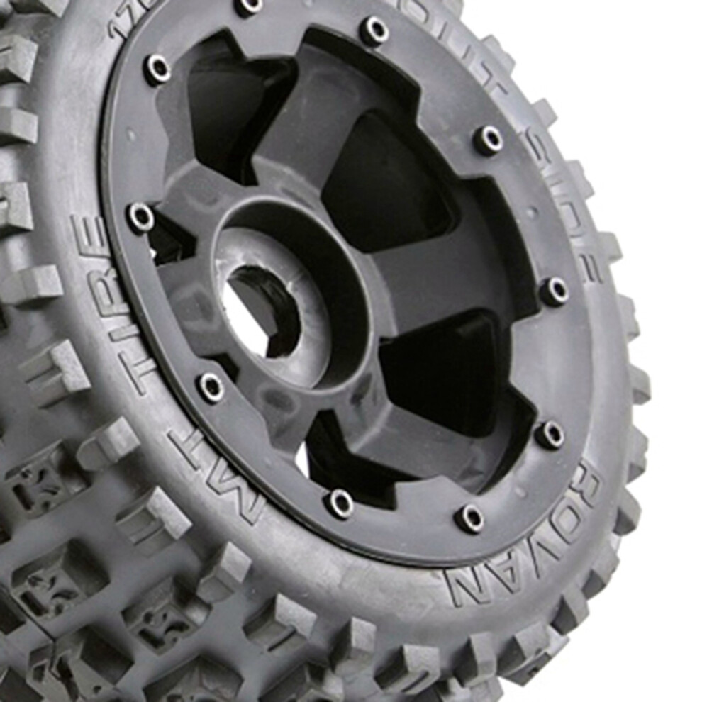 4X Tyres And Wheel Hub Set For 1/5 Hpi Baja 5B Rc Car Parts- Rear 170X80 6031862440837