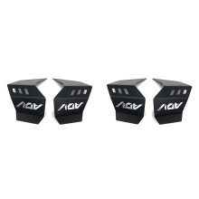 4x Motorcycle Side Spoiler Side Wind Front Fairing Protector Wing Cover for ADV 160 2023 2024 ,ABS Black