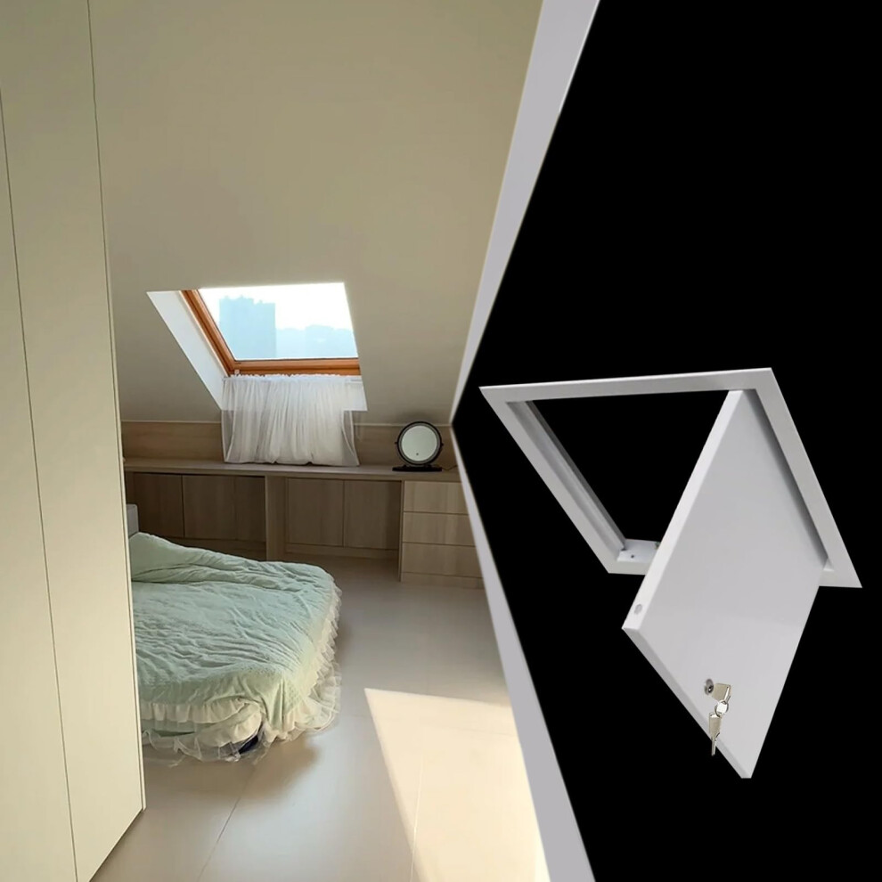 22X28 Metal Access Panel With Lock And Key, Paintable Door For Drywall Ceiling Plumbing Electrical 9169991449647
