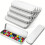 12 Pack Slim Rectangular Metal Tin Boxes with Lids, Durable Silver Hinged Containers for Crafts, DIY and Gift Storage 1