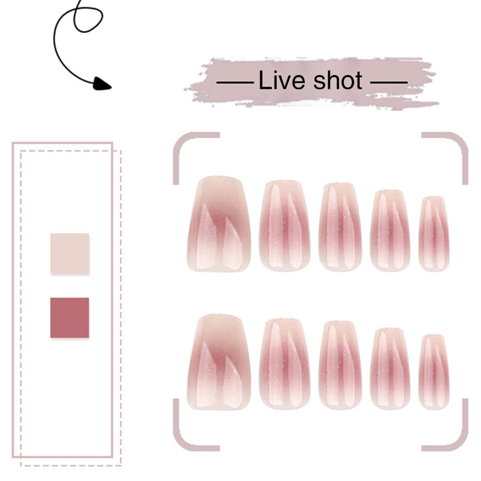 Reach-Tools Blush Fake Nails - Comfy Diy Manicure (50 Chars)