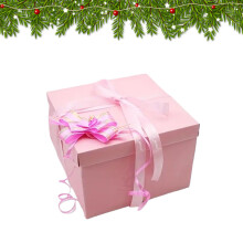 DIY Photo Explosion Box Red 5 Layer Handmade Gift Box with Bounce Money Confetti for Birthday Celebration